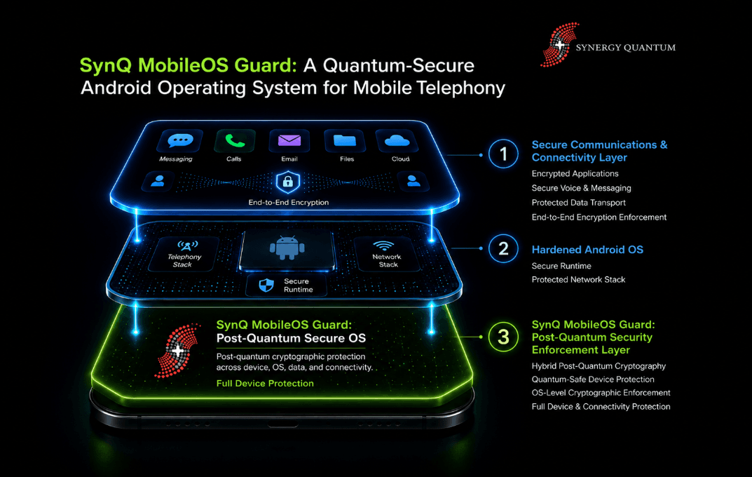 Synergy Quantum Launches SynQ MobileOS Guard, a Quantum-Secure Android OS for Post-Quantum Mobile Security